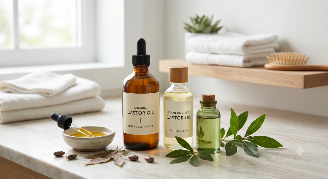 Best Organic Castor Oil in Glass Bottle for Nourished Hair and Skin