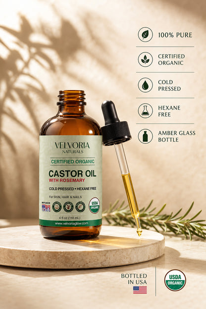 Organic Castor Oil with Rosemary