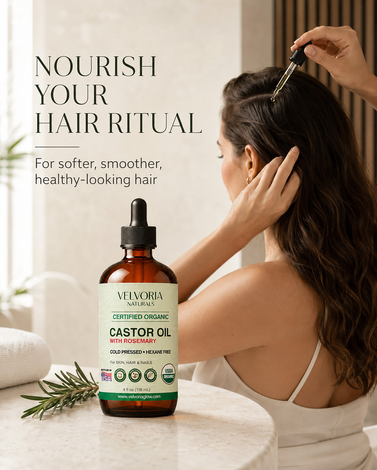 Organic Castor Oil with Rosemary