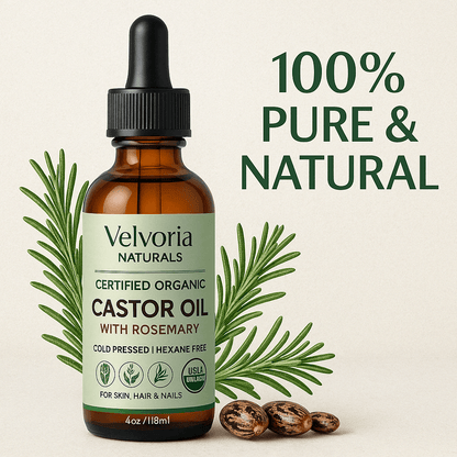 100% Pure & Natural Castor Oil with Rosemary