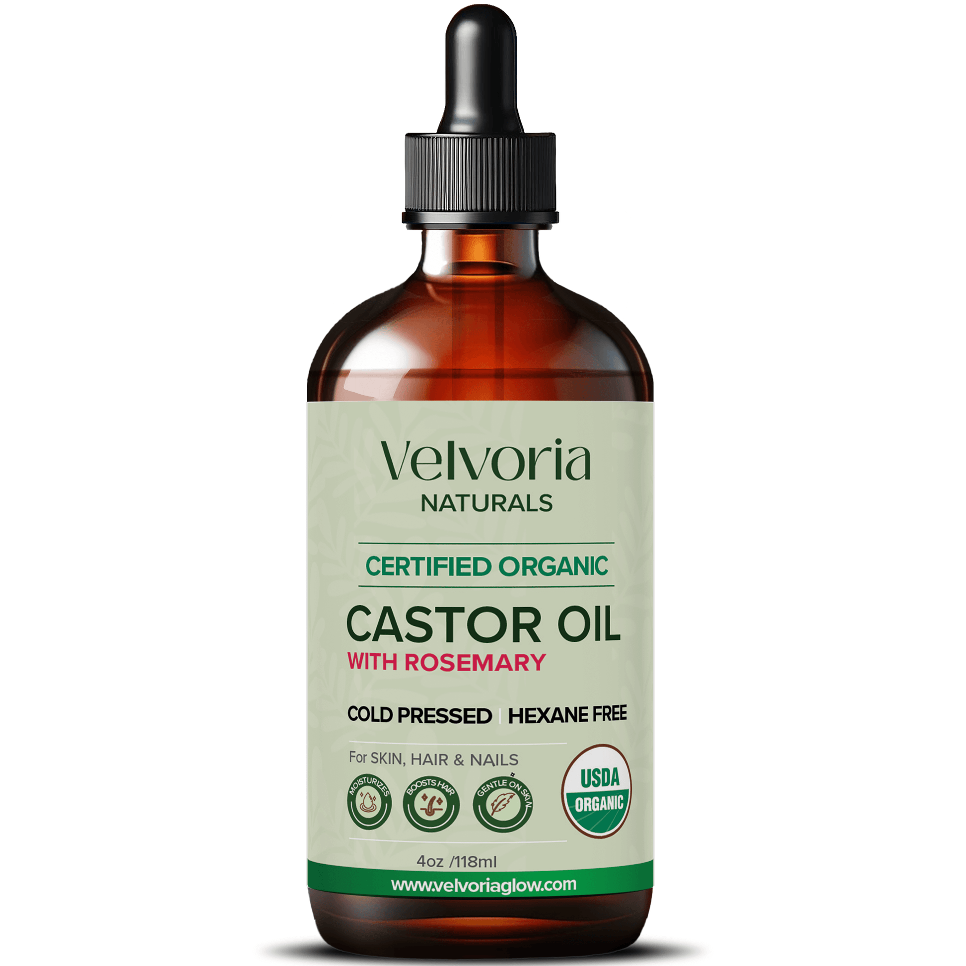 Castor Oil with Rosemary for hair growth